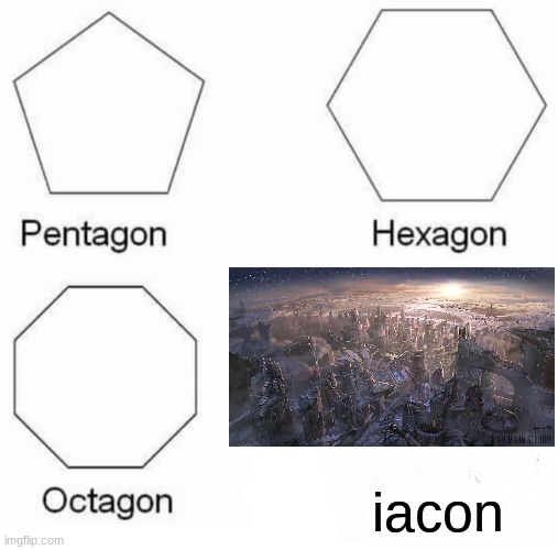 iacon | iacon | image tagged in memes,pentagon hexagon octagon | made w/ Imgflip meme maker