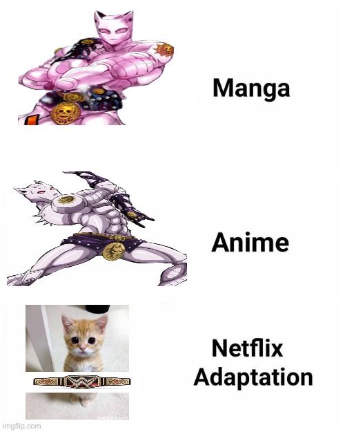 lol | image tagged in manga anime netflix adaption,cute cat | made w/ Imgflip meme maker