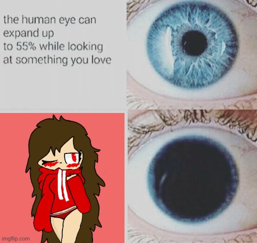 Eye pupil expand | image tagged in eye pupil expand | made w/ Imgflip meme maker