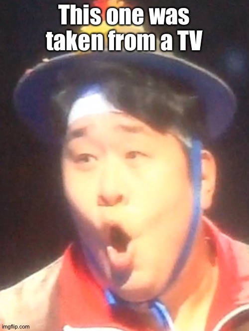Pogging Seyoon | This one was taken from a TV | image tagged in pogging seyoon | made w/ Imgflip meme maker