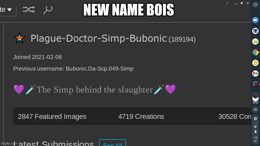 NEW NAME BOIS | made w/ Imgflip meme maker