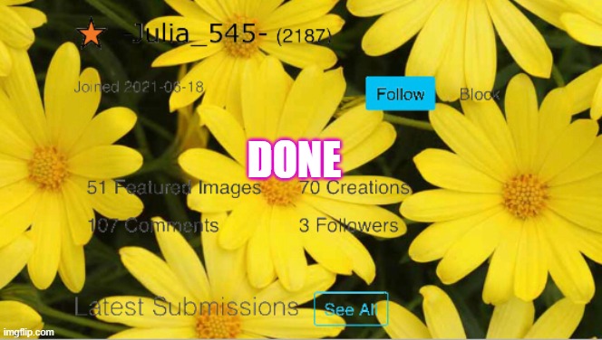 -Julia_545- announcement | DONE | image tagged in -julia_545- announcement | made w/ Imgflip meme maker