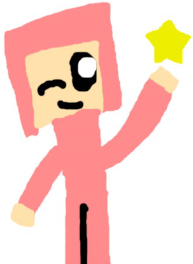 Kirby as a minecraft human Blank Meme Template