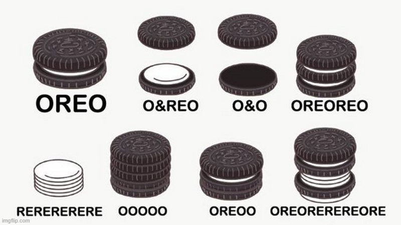 image tagged in oreo | made w/ Imgflip meme maker