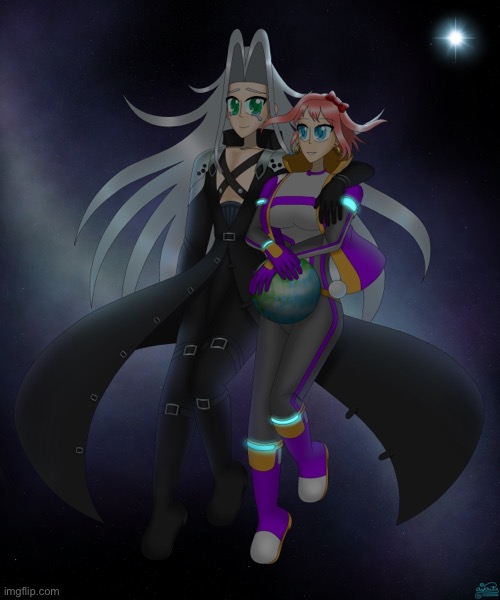 Sephiroth but he’s concerned about Sayori | made w/ Imgflip meme maker