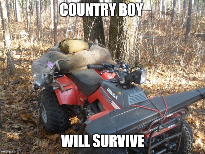 grandpa cracka | COUNTRY BOY; WILL SURVIVE | image tagged in grandpa cracka | made w/ Imgflip meme maker