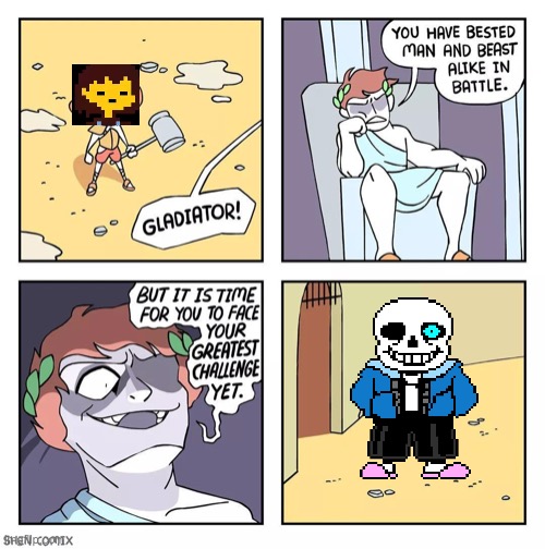 Shen Comix Gladiator | image tagged in shen comix gladiator | made w/ Imgflip meme maker