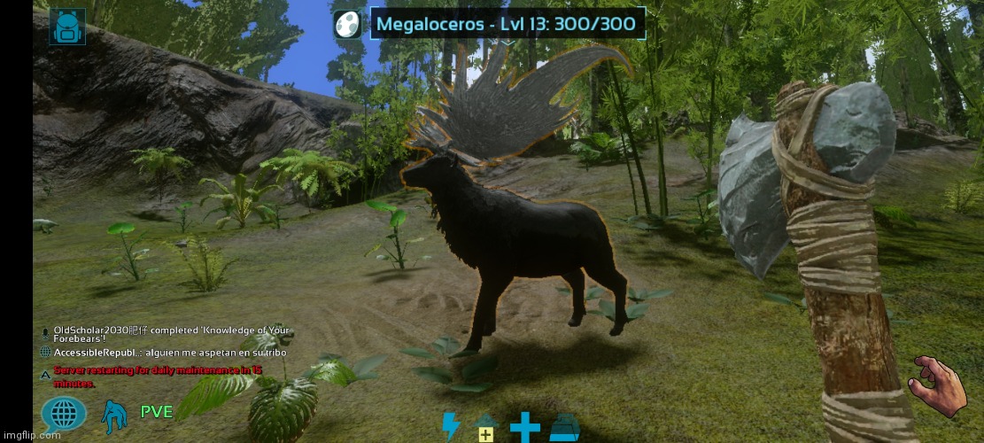 No, I did not murder this afterwards. | image tagged in pitch megaloceros | made w/ Imgflip meme maker