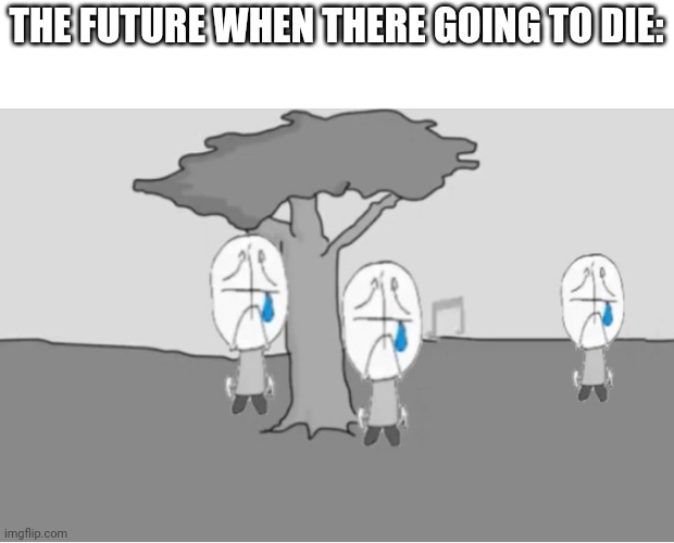 Sadness Combat | THE FUTURE WHEN THERE GOING TO DIE: | image tagged in sadness combat | made w/ Imgflip meme maker