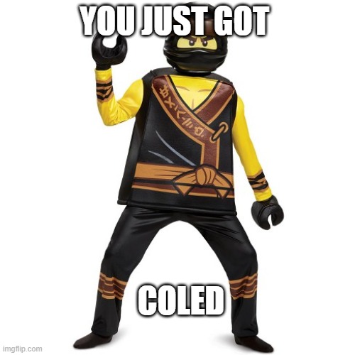YOU JUST GOT; COLED | image tagged in funny | made w/ Imgflip meme maker