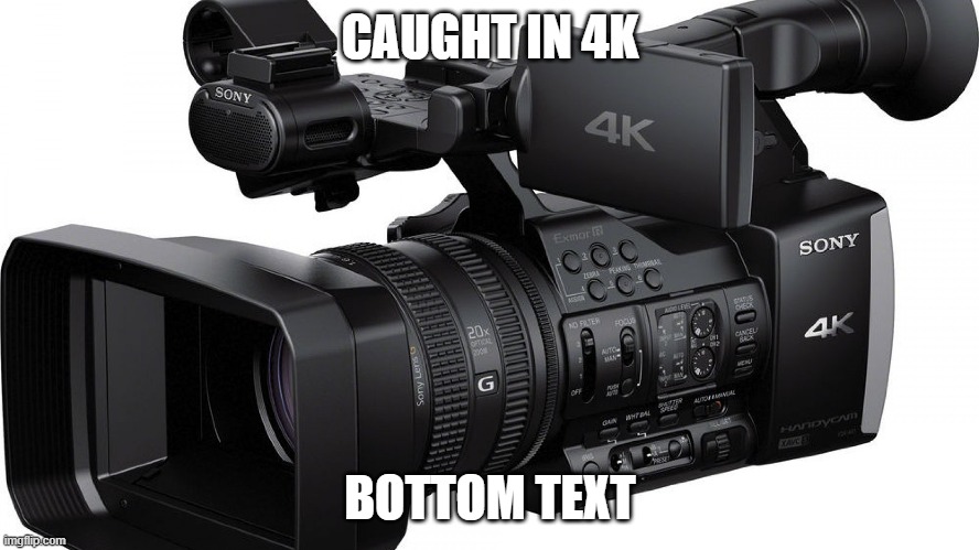 CAUGHT IN 4K; BOTTOM TEXT | image tagged in funny | made w/ Imgflip meme maker