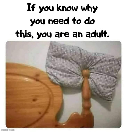 If you know why you need to do this, you are an adult. | image tagged in front page,adult humor | made w/ Imgflip meme maker
