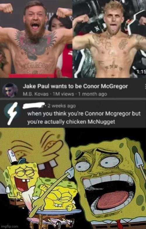 image tagged in jake paul,roasted,insults | made w/ Imgflip meme maker