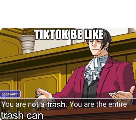 You are not a clown. You are the entire circus. | TIKTOK BE LIKE; trash; trash can | image tagged in you are not a clown you are the entire circus | made w/ Imgflip meme maker