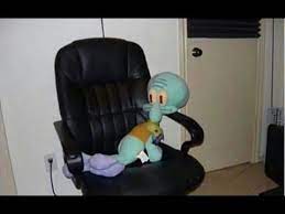 High Quality Squidward on a CHAIR! Blank Meme Template