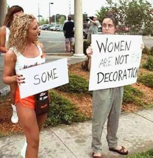 Agree to disagree | image tagged in protesters,women rights,c'mon do something,current objective survive | made w/ Imgflip meme maker