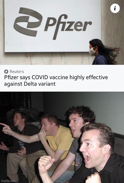 OUAAAAAAAISSSS | image tagged in reaction guys,pfizer,covid-19,coronavirus,vaccines,memes | made w/ Imgflip meme maker