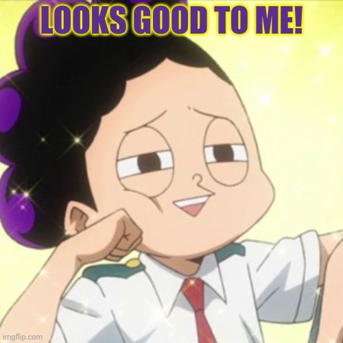 awkward Mineta | LOOKS GOOD TO ME! | image tagged in awkward mineta | made w/ Imgflip meme maker