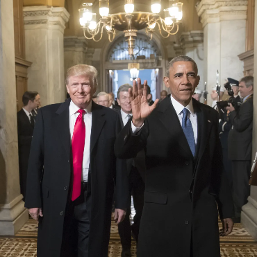 High Quality Trump and Obama Blank Meme Template