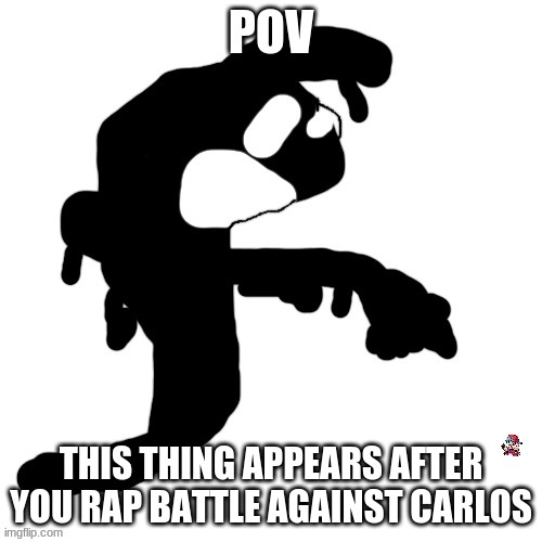 tiky phase 3 moment | POV; THIS THING APPEARS AFTER YOU RAP BATTLE AGAINST CARLOS | image tagged in carlos phase 3 option 2 left pose | made w/ Imgflip meme maker