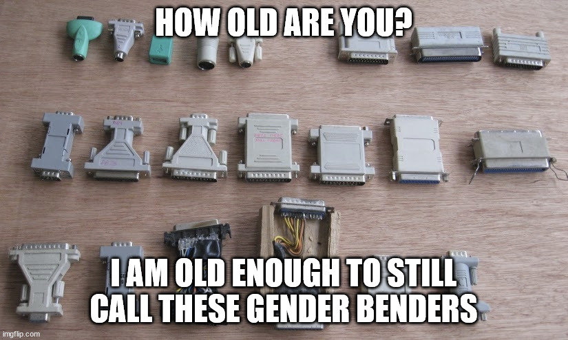 Old Enough to Calls these Gender Benders | HOW OLD ARE YOU? I AM OLD ENOUGH TO STILL CALL THESE GENDER BENDERS | image tagged in gender bender collection | made w/ Imgflip meme maker