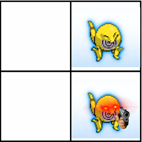 High Quality happy pokemon and angry pokemon Blank Meme Template