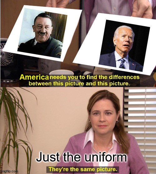 Same person | America; Just the uniform | image tagged in memes,they're the same picture | made w/ Imgflip meme maker