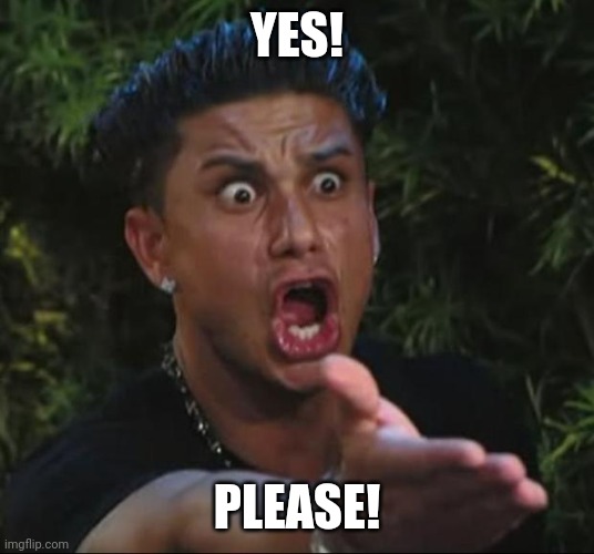 DJ Pauly D Meme | YES! PLEASE! | image tagged in memes,dj pauly d | made w/ Imgflip meme maker