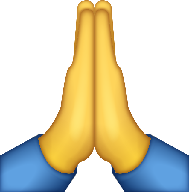Praying Hands Emoji Blank Meme Template