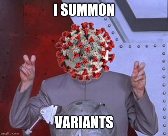 bruh | I SUMMON; VARIANTS | image tagged in memes,dr evil laser,coronavirus,covid-19,variants,funny | made w/ Imgflip meme maker