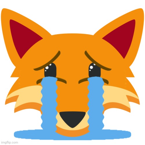 Crying Fox | image tagged in crying fox | made w/ Imgflip meme maker