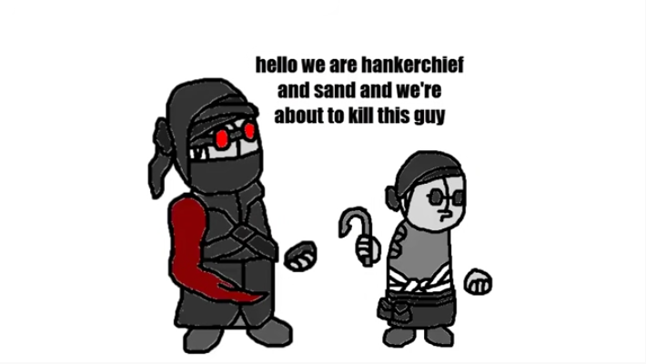 Sand and Hankerchief finna commit murder Blank Meme Template