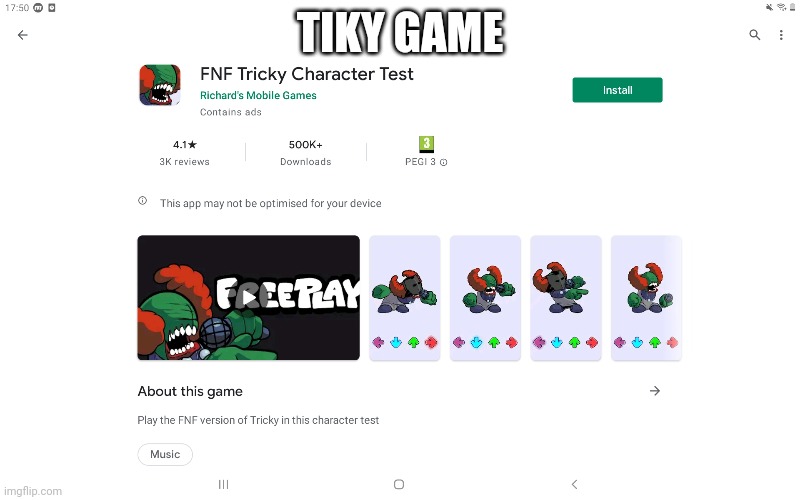 Tiky game | TIKY GAME | image tagged in tiky game,tiky | made w/ Imgflip meme maker