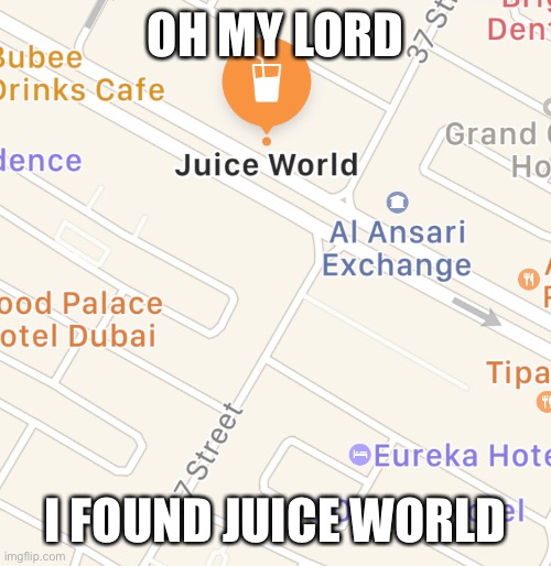 Juice wrld | OH MY LORD; I FOUND JUICE WORLD | image tagged in juice wrld | made w/ Imgflip meme maker