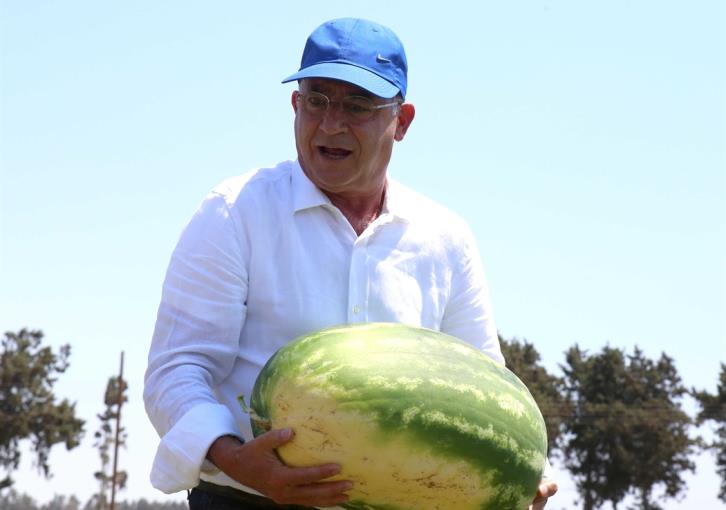 Man Holding Watermelon Blank Meme Template