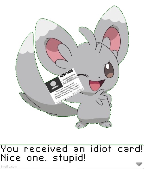 Blaziken enabled comments again- | image tagged in you received an idiot card,blaziken_650s | made w/ Imgflip meme maker