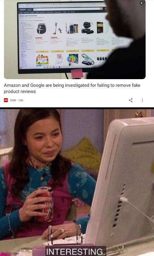 Time For Some Popcorn | image tagged in icarly interesting | made w/ Imgflip meme maker