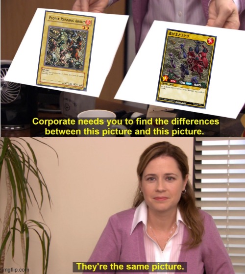How Lazy could they get? | image tagged in memes,they're the same picture,yugioh | made w/ Imgflip meme maker
