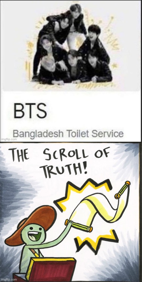 Ahhh yes | image tagged in memes,the scroll of truth,kpop | made w/ Imgflip meme maker