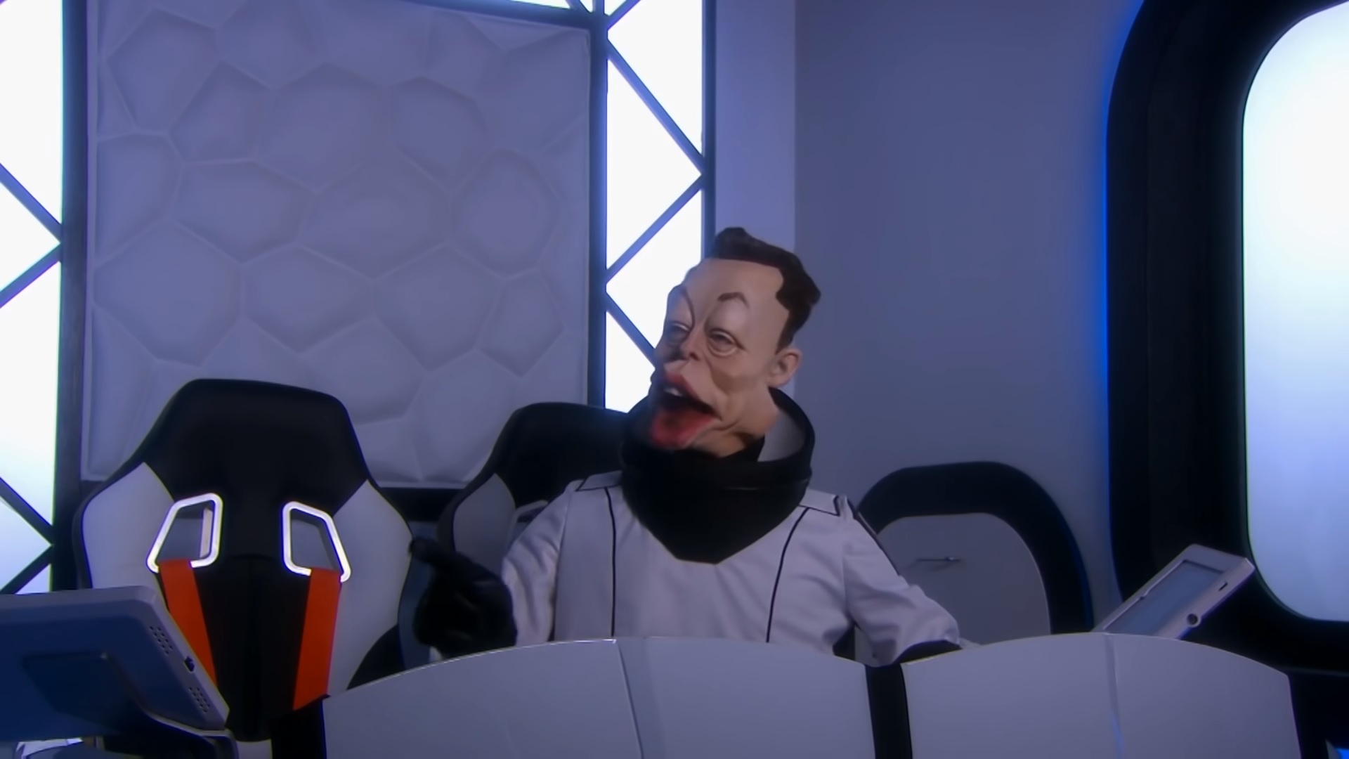 High Quality Elon Musk - Spitting Image Blank Meme Template