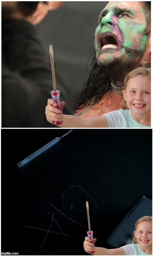 image tagged in girl with screwdriver,screwdriver girl,wwe,jeff hardy,angelina jolie,randy orton | made w/ Imgflip meme maker