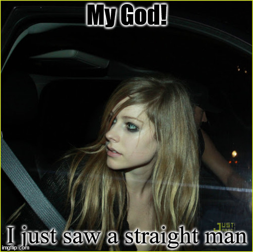 trued | My God! I just saw a straight man | image tagged in lown world | made w/ Imgflip meme maker