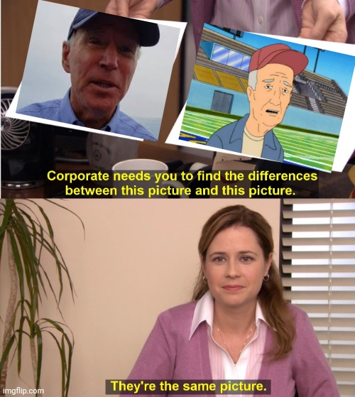 Mumble Diplomacy | image tagged in memes,they're the same picture,joe biden,king of the hill,that face you make when,when you realize | made w/ Imgflip meme maker