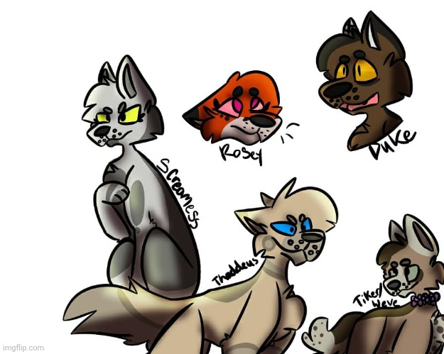 Here are a bunch of evil-turned-good characters from an old book series I used to write. | made w/ Imgflip meme maker