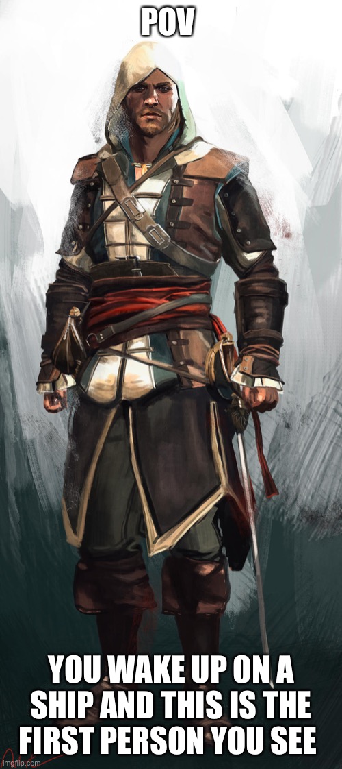 What are you doing? | POV; YOU WAKE UP ON A SHIP AND THIS IS THE FIRST PERSON YOU SEE | image tagged in roleplaying | made w/ Imgflip meme maker