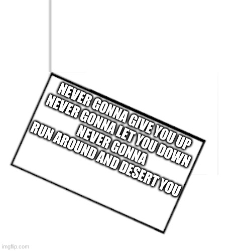 you know the rules, and so do I | NEVER GONNA GIVE YOU UP
NEVER GONNA LET YOU DOWN
NEVER GONNA RUN AROUND AND DESERT YOU | image tagged in i hope i catch a good meme bottom | made w/ Imgflip meme maker