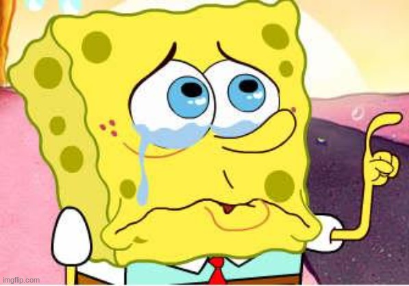 Sad Spongebob | image tagged in sad spongebob | made w/ Imgflip meme maker