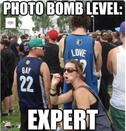 Photo Bomb - Expert Level | image tagged in types of headaches meme | made w/ Imgflip meme maker