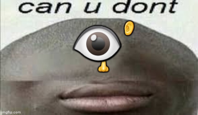 can you dont | 👂; 👁; 👃 | image tagged in can you dont | made w/ Imgflip meme maker