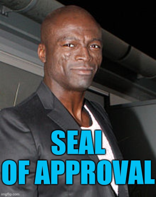 Seal singer | SEAL
OF APPROVAL | image tagged in seal singer | made w/ Imgflip meme maker